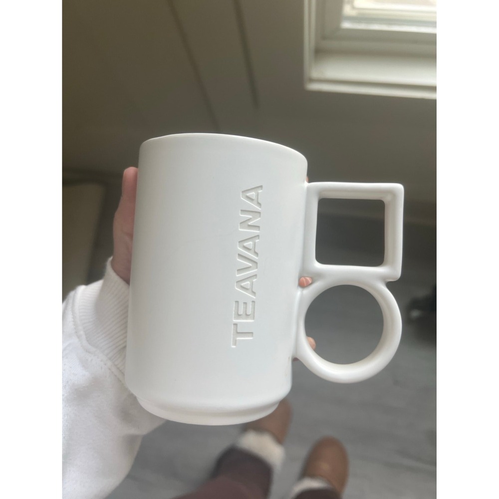 Teavana mug white coffee‎
